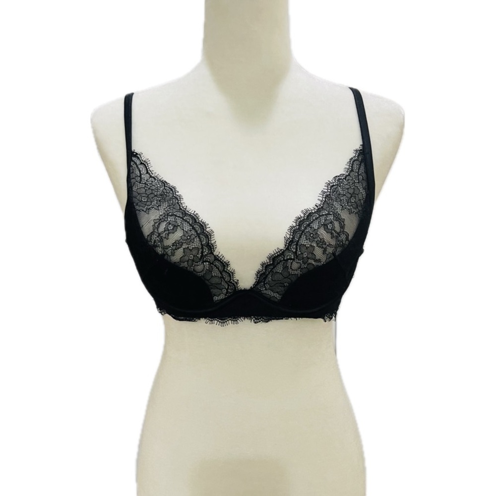 Incanto Italy Elegant Black Lace Bra